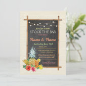 Invitation Aloha Stock The Bar Cocktail Fiançailles Invitatio (Debout devant)
