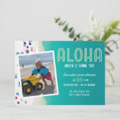 Invitation Aloha Summer Beach fête d'anniversaire (Debout devant)