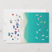 Invitation Aloha Summer Beach fête d'anniversaire (Dos)