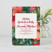 Invitation Aloha Tropical Graduation Luau (Debout devant)