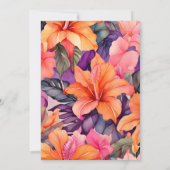 Invitation Aloha Tropical Graduation Luau (Dos)