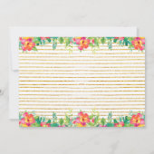 Invitation Aloha Tropical Luau Graduation Party Photo (Dos)