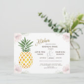 Invitation Aloha Tropical Pineapple Beach REHEARSAL DÎNER (Debout devant)