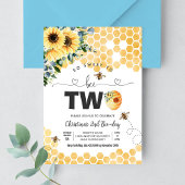 Invitation Alors Douce À Être Deux Bee Theme Party Premier An