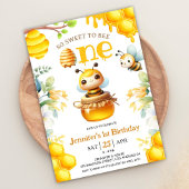 Invitation Alors Doux D'En Être Un ! 1er anniversaire fille a