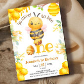 Invitation Alors Doux D'Être Un ! 1er anniversaire fille mode