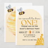 Invitation Alors, doux pour être un, Baby shower (Devant / Derrière)