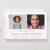 Invitation Alors et maintenant 2 Photo Graduation Party Invit (Devant)