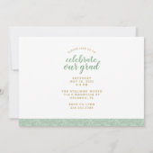 Invitation Alors et maintenant 2 Photo Graduation Party Invit (Dos)