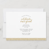 Invitation Alors et maintenant 2 Photo Graduation Party Invit (Dos)