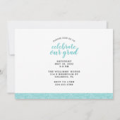 Invitation Alors et maintenant 2 Photo Graduation Party Invit (Dos)