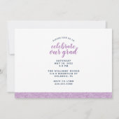 Invitation Alors et maintenant 2 Photo Graduation Party Invit (Dos)