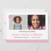 Invitation Alors et maintenant 2 Photo Graduation Party Invit (Devant)