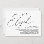 Invitation Alors, Nous Avons Été, Dîner Romantique Mariage (Devant)