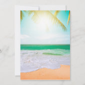 Invitation Alors Nous Avons Été, Mariage De Palmiers De Plage (Dos)