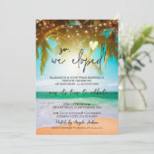 Invitation Alors nous nous sommes mariés en cachette, mariage (Debout devant)