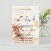 Invitation Alors nous nous sommes mariés,Rusty Palms Mariage  (Debout devant)