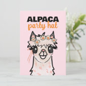 Invitation Alpaca Fiesta deuxième anniversaire (Debout devant)