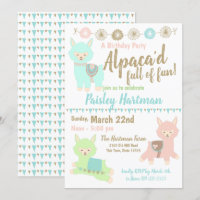 Alpaca plein d'amusement fête d'anniversaire