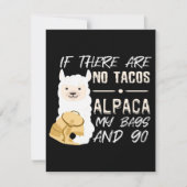 Invitation Alpaca Taco Tacos Alpaca (Devant)