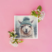 Invitation Alpaga doux d'hiver, sur mesure