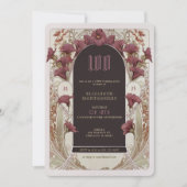 Invitation Alphonse Mucha 100e anniversaire Art Nouveau Folia (Devant)