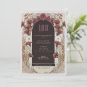 Invitation Alphonse Mucha 100e anniversaire Art Nouveau Folia (Debout devant)