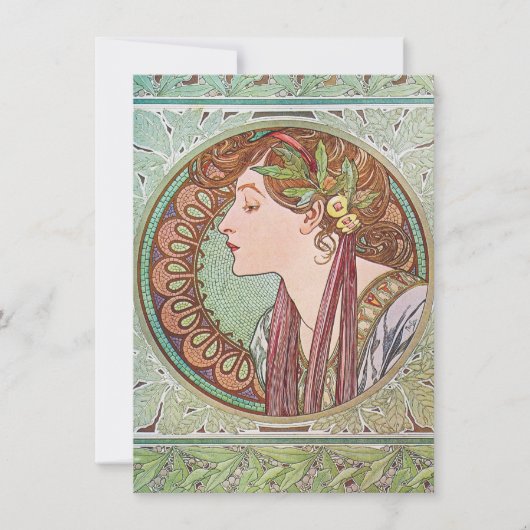 Invitation Alphonse Mucha Goddess Art (Devant)
