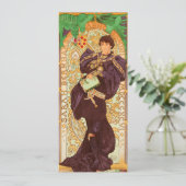 Invitation Alphonse Mucha Prince et Dragon (Debout devant)