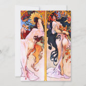 Invitation Alphonse Mucha - Quatre Saisons (Devant)