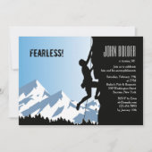 Invitation alpine de grimpeur (Devant)