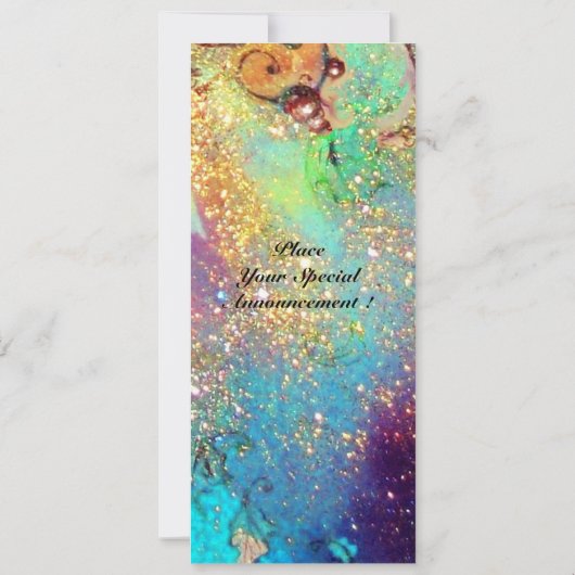 Invitation ALTHEA, bleu rose jaune vert (Dos)