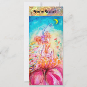 Invitation ALTHEA, bleu rose jaune vert