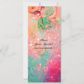 Invitation ALTHEA, rose bleu jaune vert (Dos)