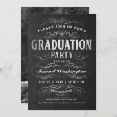 Invitation Aluminium Scrollwork d'invitations de fête de (Devant / Derrière)