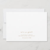 Invitation ALYSSA Floral Boho Petit Baby shower Fleur sauvage (Dos)