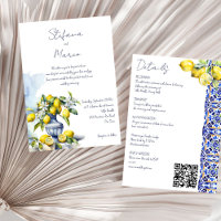 Amalfi citrons italiens de tuiles bleues tout en u