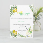 Invitation Amalfi Citrus Invite - Birthday (Debout devant)