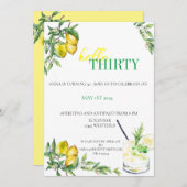 Invitation Amalfi Citrus Invite - Birthday (Devant / Derrière)