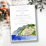 Invitation Amalfi Coast Italie Aquarelle Fiançailles Paysage<br><div class="desc">Amalfi Coast Italy Watercolor Landscape Collection de thèmes.- c'est un script d'aquarelle élégant Illustration de la montagne côtière Amalfi paysage de la côte, parfait pour votre destination italienne mariage & fêtes. Il est très facile de customiser, avec vos données personnelles. Si vous avez besoin d'un autre produit correspondant ou de...</div>