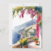 Invitation Amalfi coast Mediterranean Italian bridal shower (Dos)
