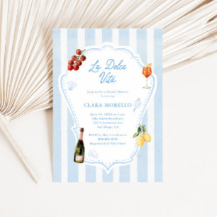Invitation Amalfi Dolce Vita Enterrement de Vie de Jeune Fill