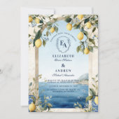 Invitation Amalfi Lemon Mariage de la côte italienne (Devant)