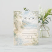 Invitation Amalfi Reverie — Mediterranean Coast Thank You  (Debout devant)