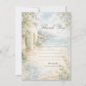 Invitation Amalfi Reverie — Mediterranean Coast Thank You  (Devant)