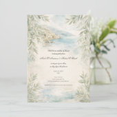 Invitation Amalfi Reverie — Mediterranean Coastal Wedding (Debout devant)