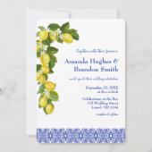 Invitation Amalfie Coast I Italian Lemon & Blue Tile (Devant)