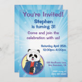 Invitation Amanda Panda (Devant / Derrière)