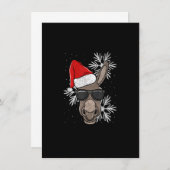 Invitation Amant âne de Noël (Devant / Derrière)