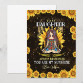 Invitation Amants de fille | À ma fille amour maman (Devant / Derrière)